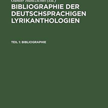 Teil 1: Bibliographie; Teil 2: Register