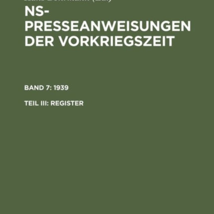 1939. Register
