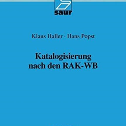 Katalogisierung nach den RAK-WB
