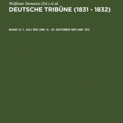 1. Juli 1831 (Nr. 1) - 31. Oktober 1831 (Nr. 121)