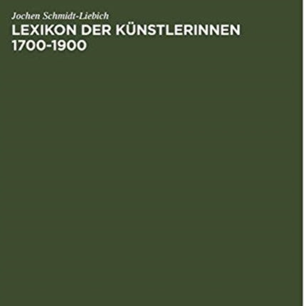 Lexikon der Künstlerinnen 1700-1900
