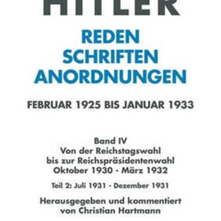 Juli 1931 - Dezember 1931