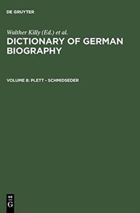Plett  Schmidseder 08 Dictionary of German biography