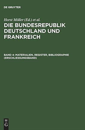 Materialien, Register, Bibliographie (Erschließungsband)