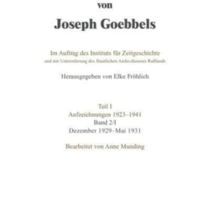 Dezember 1929 - Mai 1931