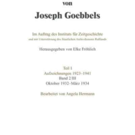 Oktober 1932 - März 1934