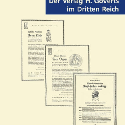 Der Verlag H. Goverts im Dritten Reich