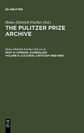Cultural Criticism 1969-1990: From Architectural Damages to Press Imperfections
