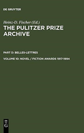 Novel / Fiction Awards 1917-1994