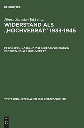 Erschließungsband zur Mikrofiche-Edition