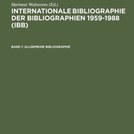 Allgemeine Bibliographie