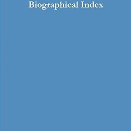 Korean Biographical Index  Koreanischer Biographischer Index