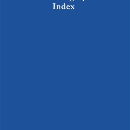 Canadian Biographical Index  Index Biographique Canadien  Kanadischer Biographischer Index CaBI