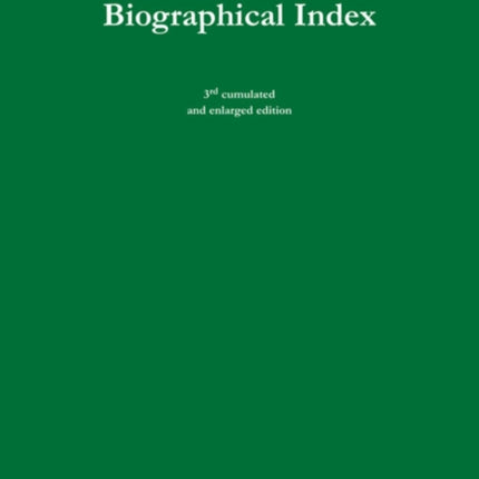 British Biographical Index  Britischer Biographischer Index