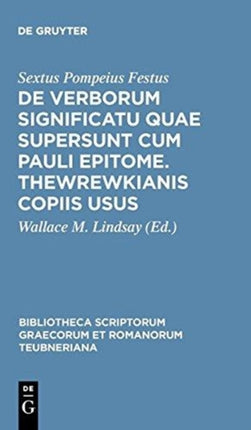 de Verborum Significatu Quae Supersunt Cum Pauli