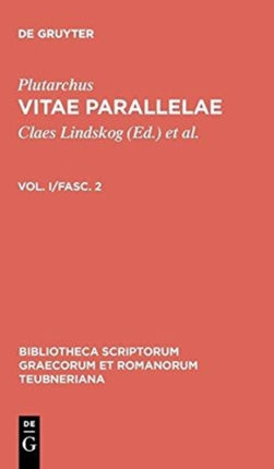 Plutarchus Vitae Parallelae Volumen IFasc 2