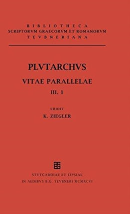 Plutarchus Vitae Parallelae Volumen IIIFasc 1