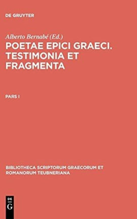 Poetarum Epicorum Graecorum T CB