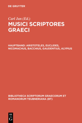 Aristoteles Euclides Nicomachus Bacchius Gaudentius Alypius