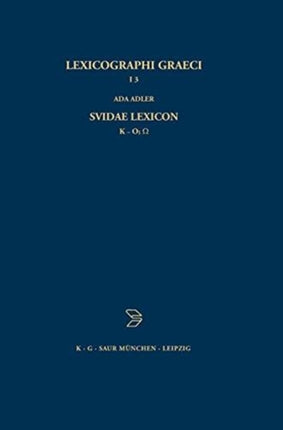 Lexicographi Graeci: Vol. I: CB
