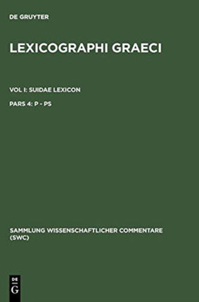Lexicographi Graeci: Vol. I: CB