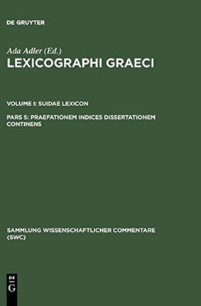 Lexicographi Graeci: Vol. I: CB