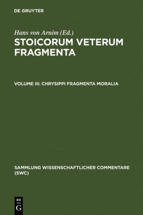 Chrysippi fragmenta moralia: Fragmenta successorum Chrysippi