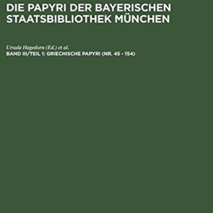 Griechische Papyri (Nr. 45 - 154)