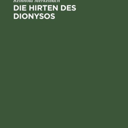 Die Hirten DES Dionysos CB