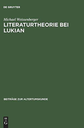 Literaturtheorie Bei Lukian