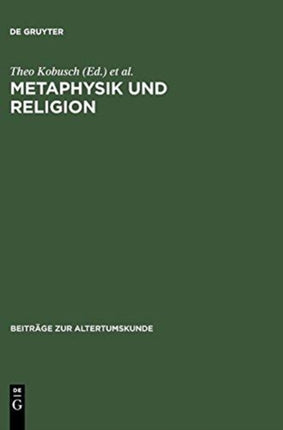 Metaphysik und Religion: Zur Signatur des