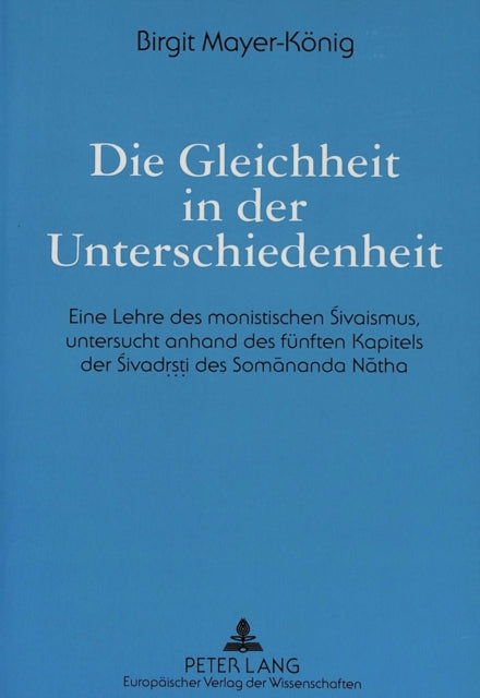 Die Gleichheit in Der Unterschiedenheit: Eine