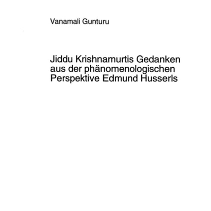 Jiddu Krishnamurtis Gedanken Aus Der