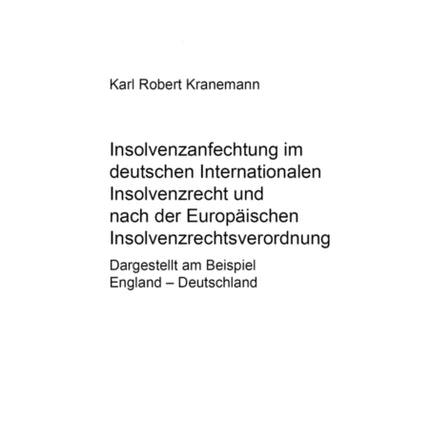 Insolvenzanfechtung Im Deutschen Internationalen