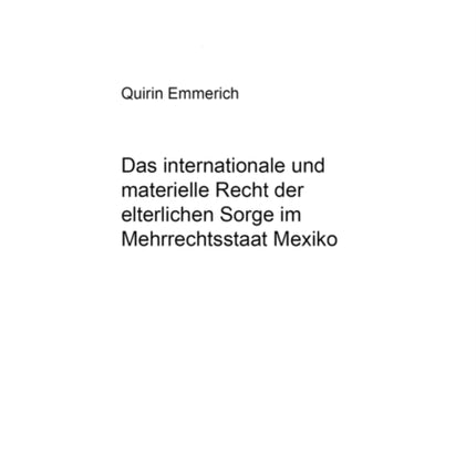 Das Internationale Und Materielle Recht Der
