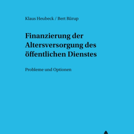 Finanzierung Der Altersversorgung Des