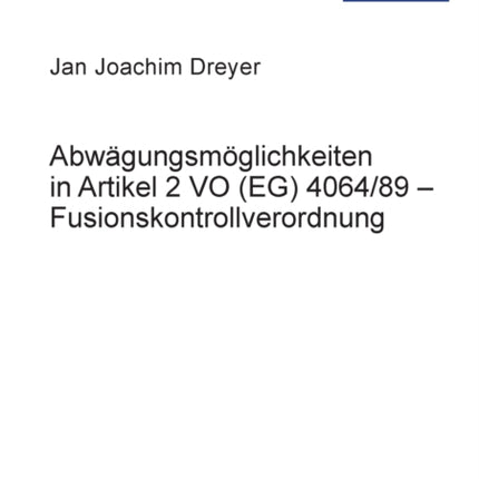Abwaegungsmoeglichkeiten in Artikel 2 VO (EG)