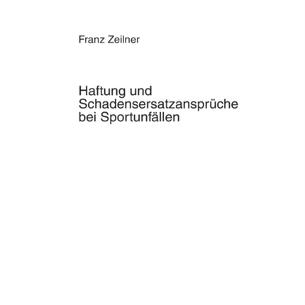 Haftung und Schadensersatzansprueche bei