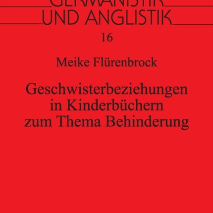 Geschwisterbeziehungen in Kinderbuechern zum