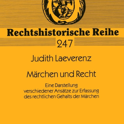 Maerchen und Recht: Eine Darstellung