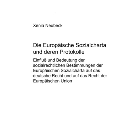 Die Europaeische Sozialcharta Und Deren