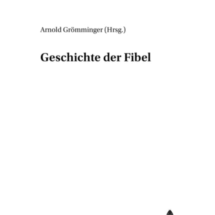 Geschichte Der Fibel