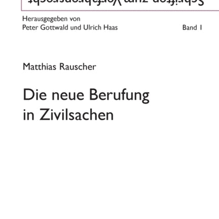 Die neue Berufung in Zivilsachen