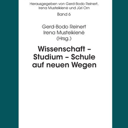 Wissenschaft - Studium - Schule auf neuen Wegen