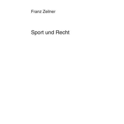 Sport Und Recht