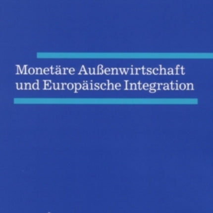 Monetaere Außenwirtschaft Und Europaeische