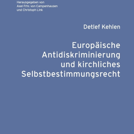 Europaeische Antidiskriminierung und kirchliches