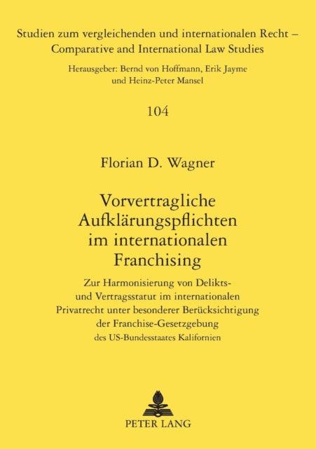 Vorvertragliche Aufklaerungspflichten im