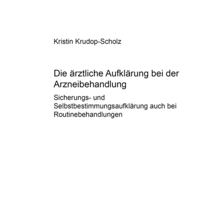 Die Aerztliche Aufklaerung Bei Der