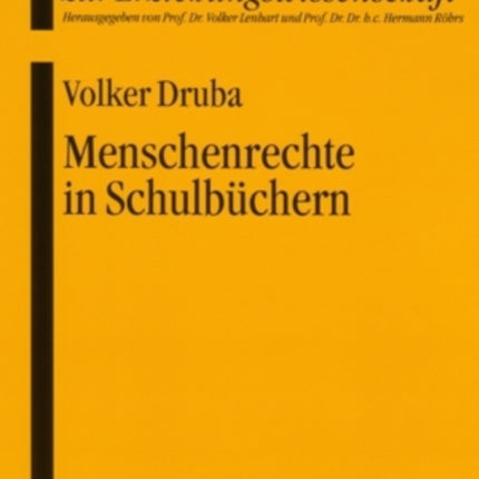 Menschenrechte in Schulbuechern: Eine Produktorientierte Analyse